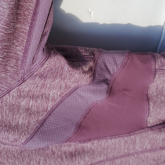 Lululemon Run Full Tilt Purple Space Dye Half Zip Jacket Pullover. Size 8 - Picture 9 of 16